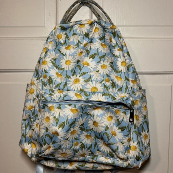 Handbags - Floral Blue Daisy Backpack